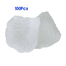100pcs Rose Petals Artificial Flowers for Wedding Decoration -White