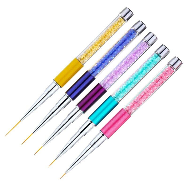 5 Pieces Nail Brushes for Nail Art Nail Design Brush Nail Art Pens Nail Art V6D1