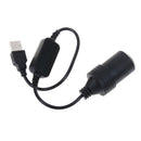 5V 2A usb port to 12v 8w car cigarette lighter socket adapter converter for M&O