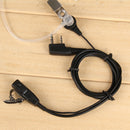 2 Pin Acoustic Tube Headset PTT Mic Earpiece for Baofeng for Kenwood Radio A