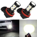 2-Pack High Power 50W Super Bright H11/H8 10-SMD Led Lights Bulbs For Car F