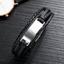 Multilayer Bracelet Men Casual Bracelets Fashion Braided Leather Bracelets