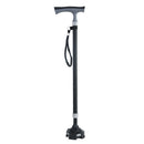 Old Man Aluminum Alloy Cane Foldable Portable Stable Walking Stick Rugged