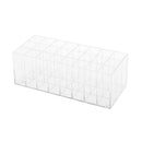 24 Space Lipstick Holder, Clear Acrylic Lip Gloss Lipstick Case Display Stand
