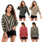 New Autumn Winter Female Tops Blouses Sweater Stripe Batwing Sleeve Long SleJ7M8