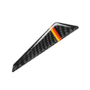 4x Tri Color Stripe Carbon Fiber Door Edge Anti-collision Strips for Audi
