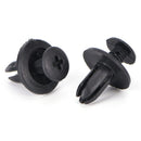 50Pcs 8 mm Auto Car Bumper Fender Retainer Push Black Plastic Clips Fasteners M&