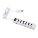 7-Port USB 2.0 Hub With High  Adapter ON/OFF Switches For Laptop/PC