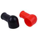 2pcs Car Battery Black Red Negative Positive Terminal Covers Cap Protector