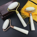 Random 3 Colour Jade Stone Needle Derma Face Arms Neck Massage Roller Ancie Q9D8
