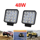 16LED 48W LED Work Light Bar for Off road Car 4WD Truck Tractor Boat Spot Flood