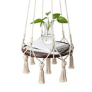 Hanging Shelf Macrame Plant Hanger Flower Pot Holder Boho Home Decor (With  D7B5