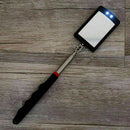 LED Lighted Inspection Mirror Rectangular Extending Car Telescoping Angle J5F4