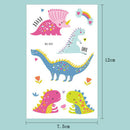 2Pcs Children animal tattoo temporary cute cartoon fox raccoon image sticke TO