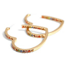 Fashion Crystal Rhinestone Heart Earrings Drop Dangle Earrings Women Jewel&+