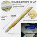 5Pcs 4 Inch/100mm Brazed Diamond Jig Saw Blade 46 Grit for Cutting Marble T
