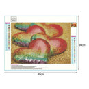 5D DIY Full Drill Diamond Painting Sequins Heart Cross Stitch Embroidery