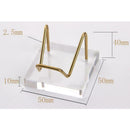 Acrylic Display Stand Geode Fossils Minerals Relics Rocks Holder Display