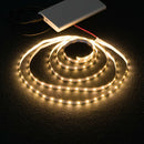 LED Strip Light Flexible Lamp Diode Tape Decor Backlight (Warm White+5m) A