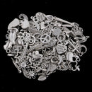 100x Flower Heart Pendant Jewelry Making Charms for DIY Necklace Bracelet