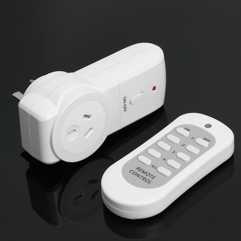 1pc AU Plug Power Outlet Light Switch Socket+1pc Wireless Remote Control