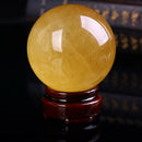 Yellow Crystal Ball Transfer Ball Lucky Yellow Crystal Ball Seven Star Arra E3X4