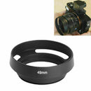 49mm Vented Curved Metal lens Hood For Canon Nikon Panasonic  Hot W5T N8B2