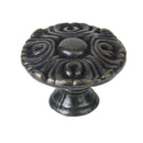 Black Round 32mm Door Knob Cabinet Drawer Cupboard Kitchen Pull Handle