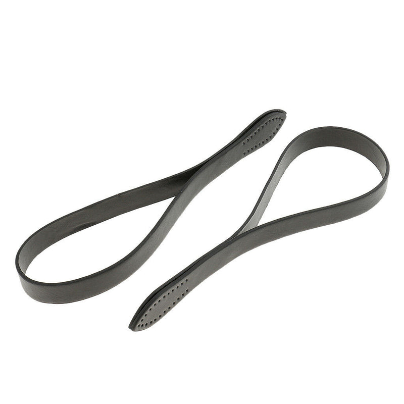 2pcs Black PU Leather Handle Shoulder Bags Handbag Straps Replacement 60cm