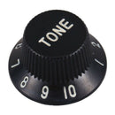 Set of 3 Black speed tone button volume with detail for electric guitar pic