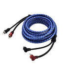 5M 2 Rca To 2 Rca Plug Car Stereo Audio Cable Amplifier Braided Tool