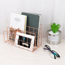 Desktop Mail Organizer, 3-Slot Metal Wire Mail Sorter, Letter Organizer for B2C1