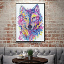 5D DIY Special Shaped Diamond Painting Wolf Head Embroidery Craft Kit Decor