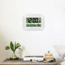 Digital Wall Clock Battery Operated Simple Large LCD Alarm Clock Temperatur G5N3