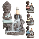4X(20Pc Incense Cones + Red Burner Creative Home Decor The Little Monk SmalM6D3)