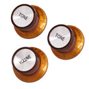 3x Bell Shape Guitar Control Knobs 1 Volume 2 Tone for ST SQ Electric Guitar