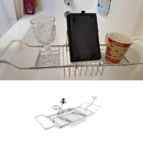 Over Bath Tub Racks Shower Organizer Bathtub Caddy Tray with Extending Side