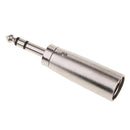 Male XLR to Male 1/4" (6.35mm) TRS Stereo Plug Audio Adapters