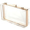 Women Cute Clear Acrylic Box Clutch Crossbody Purse Evening Bag E7E1