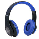 TC-555 Stereo Wireless Bluetooth Headphone Over-Ear Folding Headset (Blue)