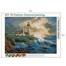 5D DIY Full Drill Diamond Painting Quiet Village Cross Stitch Embroidery