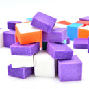 1 Bag Irregular Nail Buffer File Colorful Sanding Sponge Grinding Polishing  ME