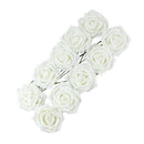 Beauty Bridal Rose Flower Party Wedding Bridesmaid Decoration (White) I4H5