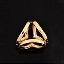 5pcs Women's Fashion 3 Rings Scarf Buckle Triple Slide Scarf  Jewelry