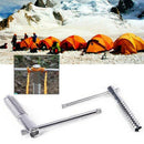 Outdoor Aluminum Ice Land Snow Nail Camping Awning Tent Ground Screw Peg Te