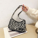 Animal Pattern Women Underarm Shoulder Bag Women Travel Handbags (Zebra)