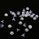 50x Heavy Duty Rubber Earring Backs Sleeves Holders Stopper Soft Nut Silicone JR