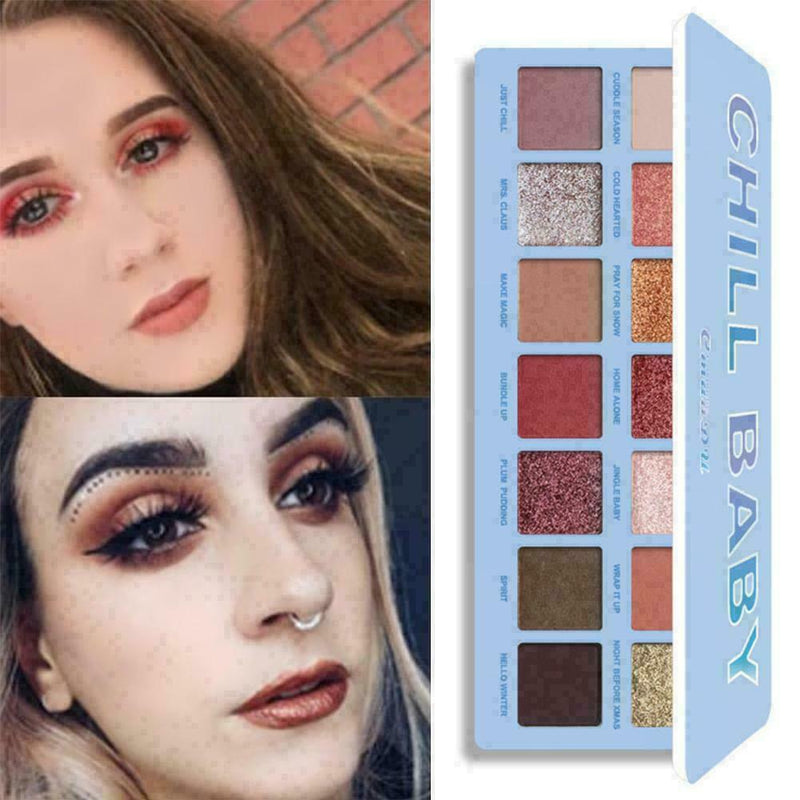 2019 Women Makeup Palette CmaaDu 14 Color Waterproof Eye Shadow Baby Chill W1G2