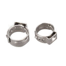 10 pcs Stainless Steel Ear Clamp Clips Air Silicone Water Fuel Hose Pipe Ju