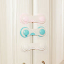 1 pcs Pink Door Drawer Cabinet Safety Locks For Child Kids Baby